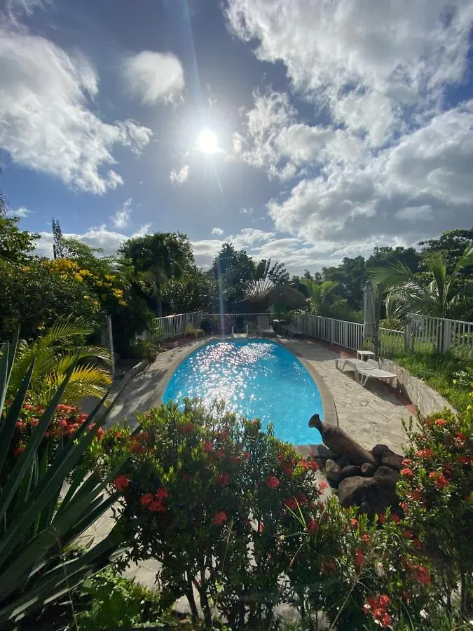 Grand Bungalow Avec Piscine Et Vue Mer Bouillante